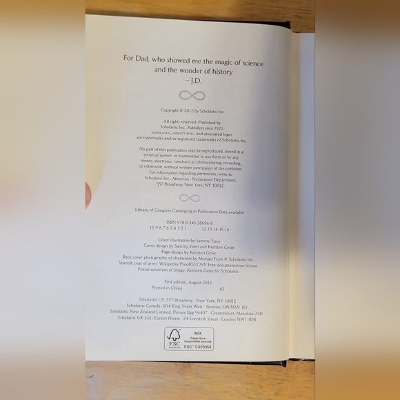 HB Books 1-3 Infinity Ring series by Dashner/Ryan/McMann Scholastic Books - Picture 11 of 12